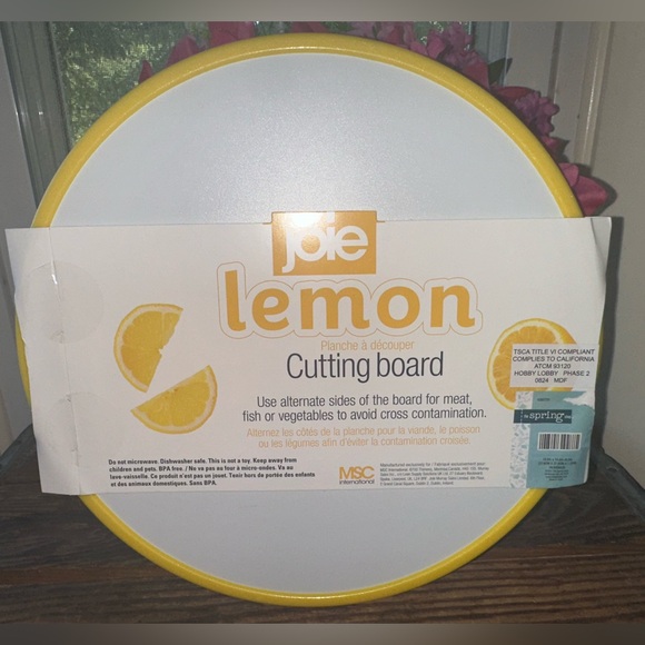 Joie Yellow Lemon-Themed Cutting Board - Picture 2 of 5